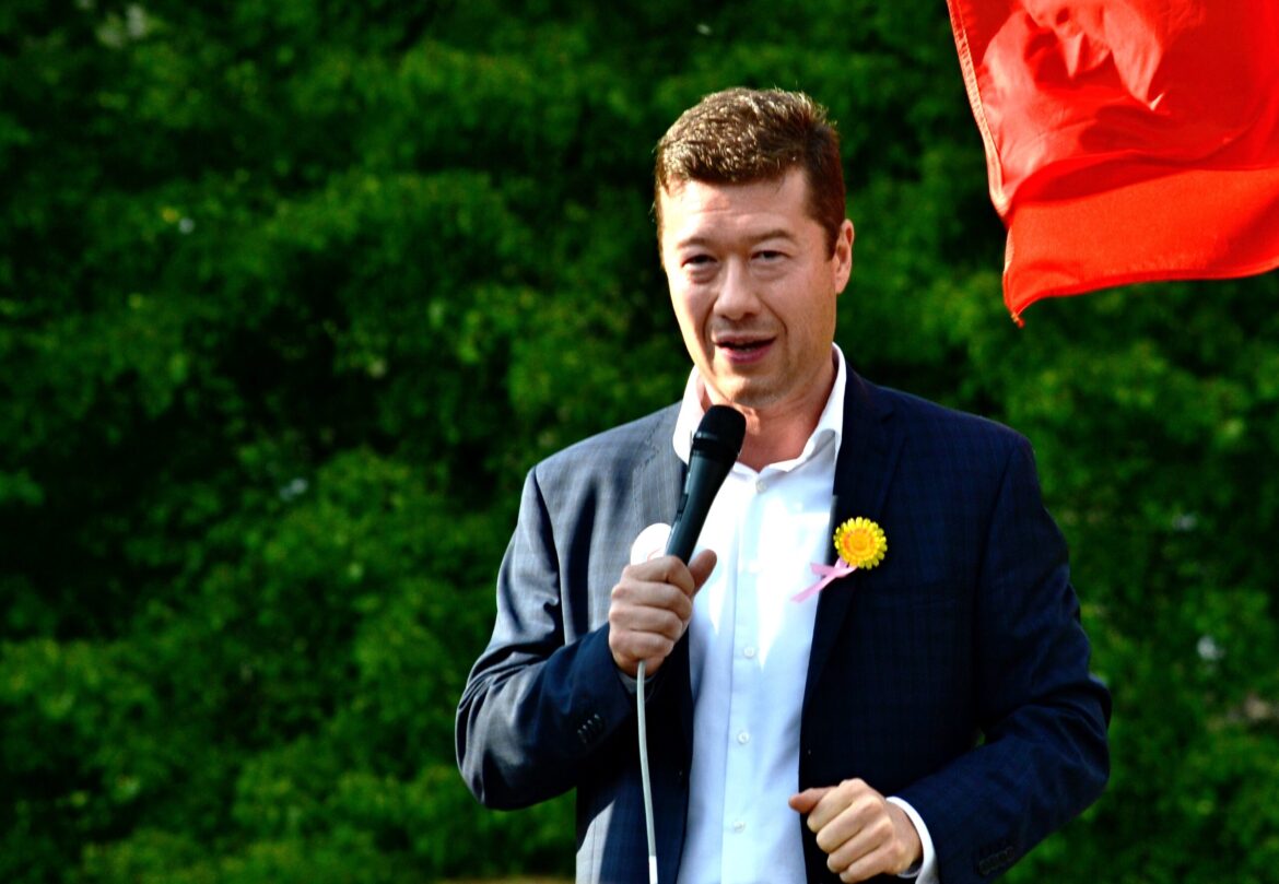 Tomio Okamura na předvolebním mítinku v Brně, foto: Šárka Konečná, inregion.cz