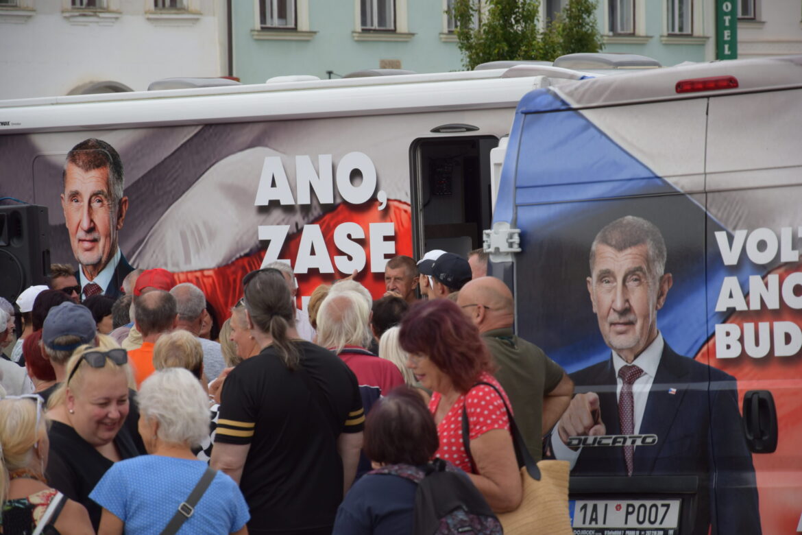 Andrej Babiš na mítinku v Třebíči, foto: inregion.cz, Šárka Konečná