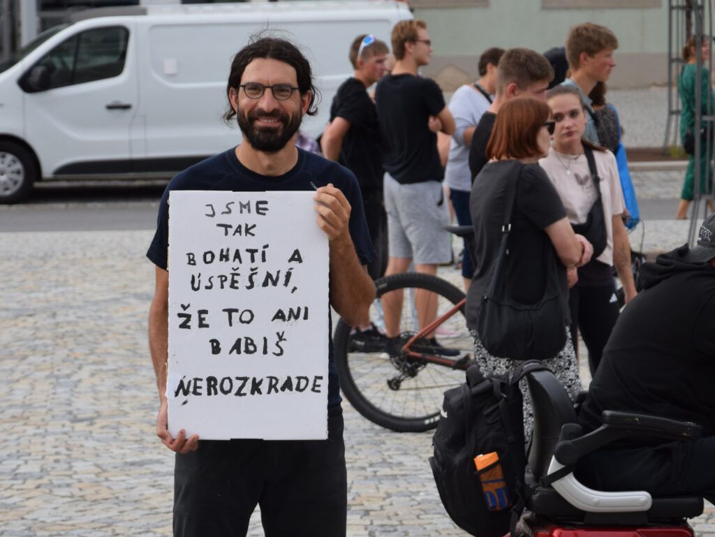 Kritik Andreje Babiše na třebíčském mítinku, foto: inregion.cz, Šárka Konečná