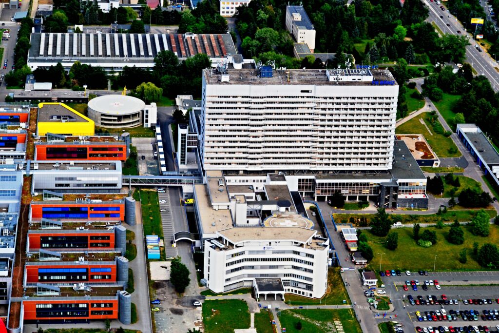 Fakultní nemocnice Brno, letecké foto: Šárka Konečná, inregion.cz