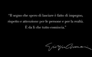 Odchod módního giganta Giorgio Armani, zdroj: Instagram stránka Giorgio Armani