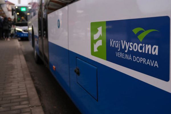 Autobus veřejné dopravy v Kraji Vysočina, ilustrační foto: Kraj Vysočina