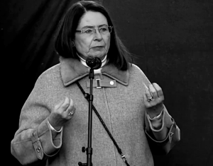 Miroslava Němcová na happeningu v Jihlavě, foto: inregion.cz