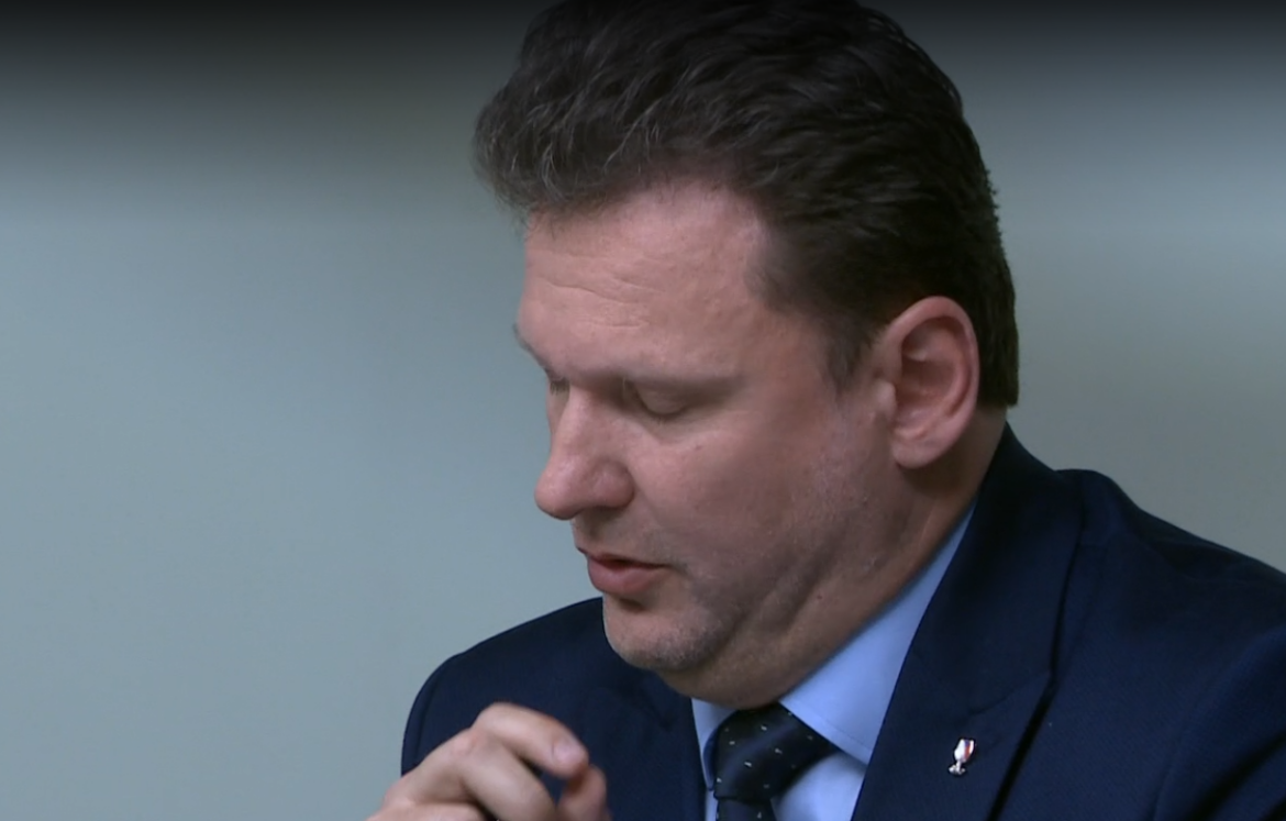 Radek Vondráček v Nedělní debatě dne 19. dubna 2026, ZDROJ: ČT 24/se souhlasem