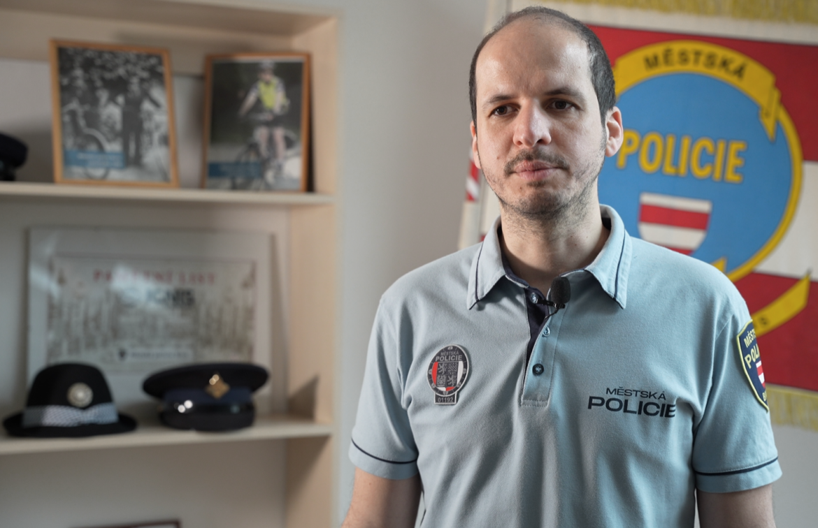 Mluvčí brněnských strážníků Jakub Ghanem, FOTO: MP Brno/se souhlasem