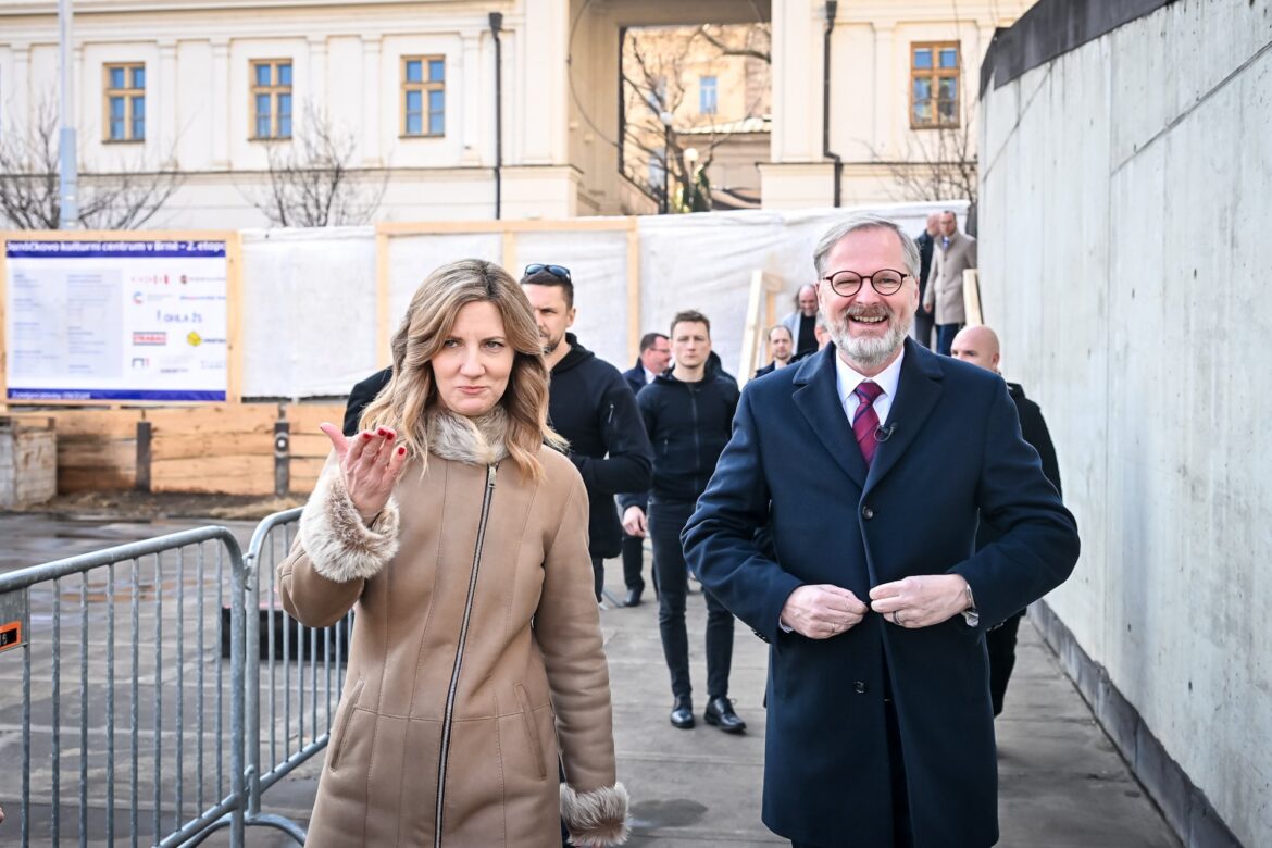 Brněnská primátorka Markéta Vaňková s Petrem Fialou, FOTO: ODS/se souhlasem
