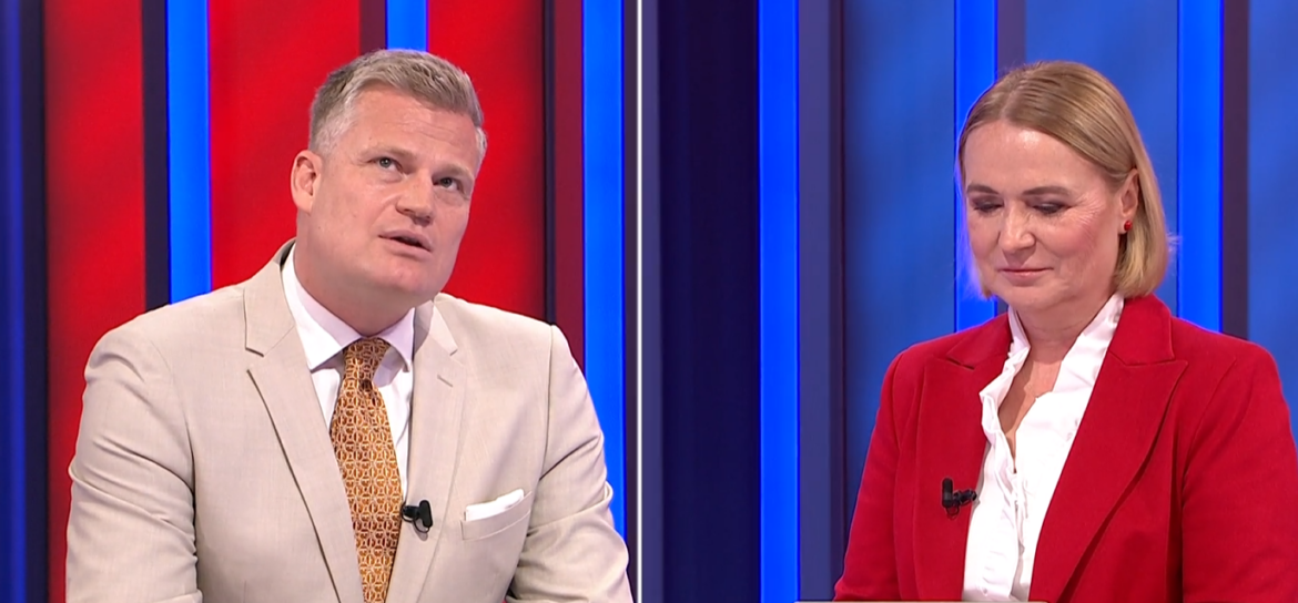 Filip Turek v debatě s Janou Černochovou 12. července 2026, ZDROJ: CNN Prima News/se souhlasem