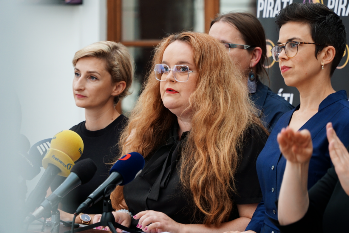 Pirátská poslankyně Hana Ančincová, FOTO: Piráti/se souhlasem