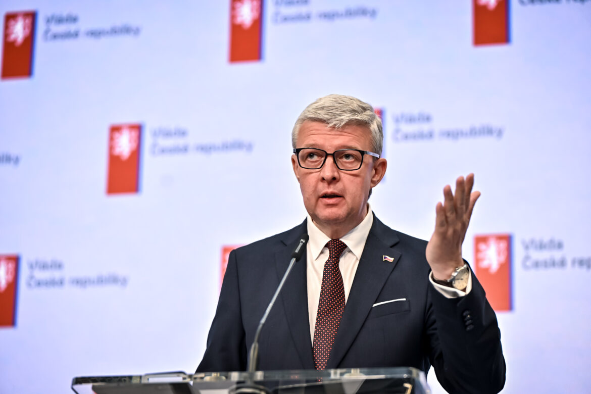 Karel Havlíček na tiskové konferenci, FOTO: Úřad vlády/ se souhlasem
